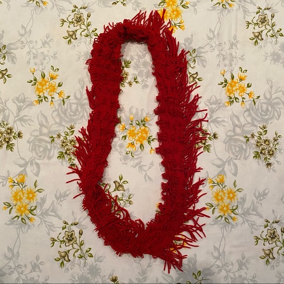 Red Infinity Scarf - Picture 2 of 3